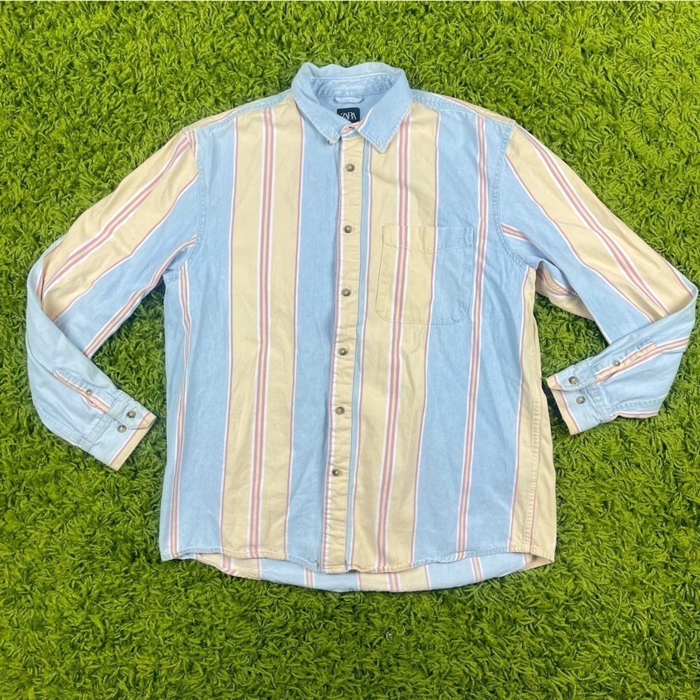 ZARA LONG SLEEVE SHIRT 100% COTTON